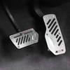 Universal Aluminum Automatic Transmission Car Pedal Cover Brake Fuel Gas Foot Pad Set Kit Pedals Red Blue Silver Non-Slip Tools