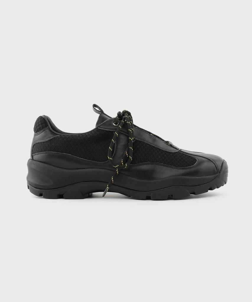 Awesomebee Skar Leather Sneakers Vibram Sole Asb603Bk