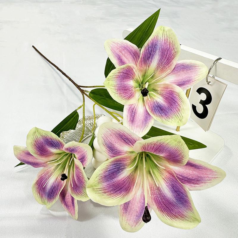 Plant Simulated Lilium Spp Wedding Hotel Restaurant Desktop Decoration Props