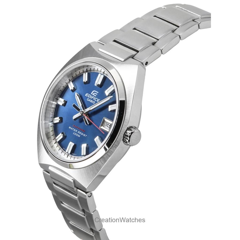 Casio Edifice Analog Stainless Steel Blue Dial Quartz EFB-109D-2AV 100M Men's Watch