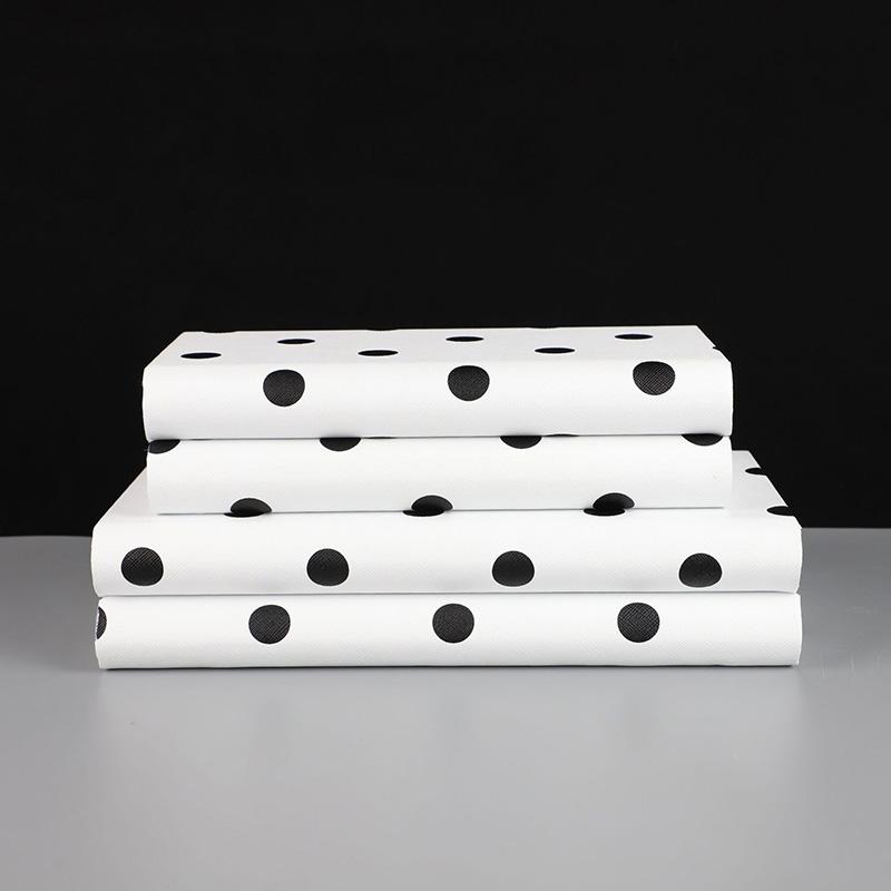 Black and White Polka Dots Decorative Box Leather Jewelry Boxes Dresser Table Desk Decoration Exquisite Jewelry Storage Jar