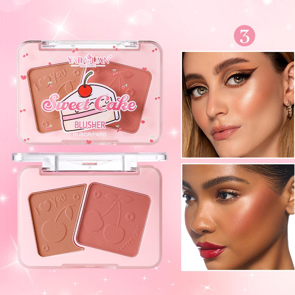 

Шестицветные румяна Rouge Velvet Matte с мелким глиттером и перламутром, водостойкие, румяна-картофельное пюре, макияж для лица