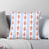 Coastal Fish Stripes Nostalgic Square Pillowcase Polyester Linen Velvet Printed Zip Decor Sofa x