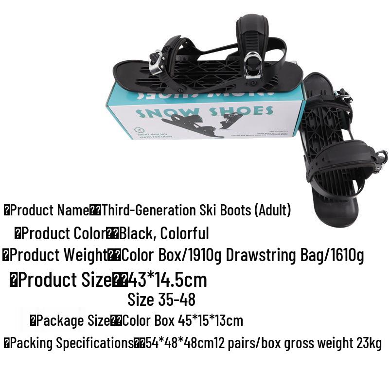 Mini Ski Snowboard Boots for Winter Outdoor Sports