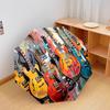1 Stück Automatischer Faltregenschirm - Gitarre, Pilzmuster, Tragbares & Faltbares Design mit 8 Speichen, Weihnachts-Geburtstagsgeschenke
