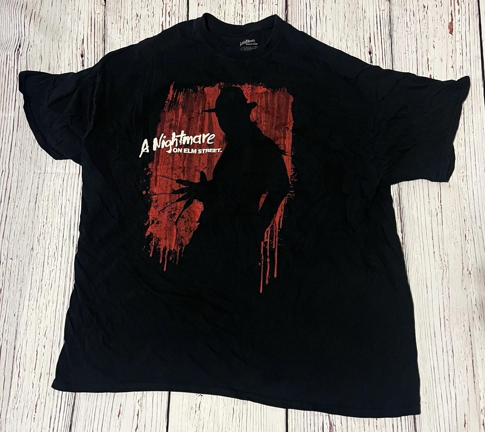 

Mens Nightmare on Elm Street Freddy Krueger T-Shirt Size 2XL XXL Graphic Horror M