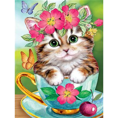 Full 5D Diy Diamond Painting Animal Cat Diamond Embroidery Cross Stitch Home Decor Handmade Gift