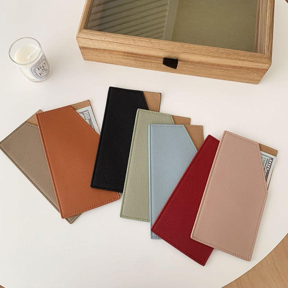 Lightweight Ultrathin Long Wallet PU Women Wallet Anti-splash Water Small Card Holder Lady