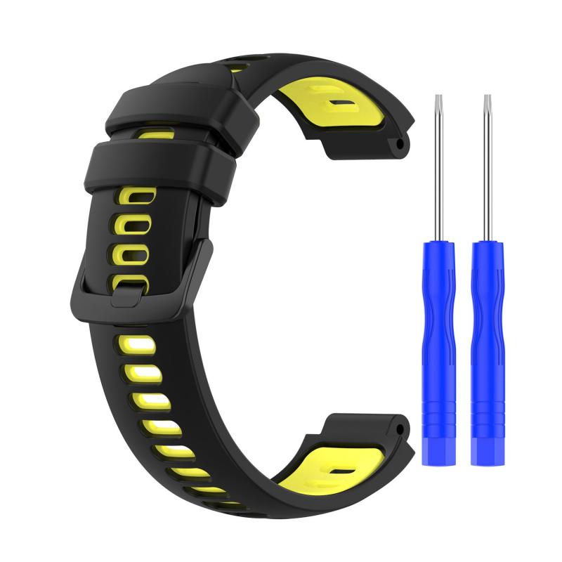 Silicone Strap For Garmin Forerunner 220/230/235/620/630 Strap Approach S20 S5 S6 Two-color Silicone Wristband