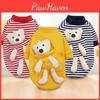 Bear Pocket Dog Net Red Sweater Dog Clothes Winter Plush Small Dog Warm Pet Clothes