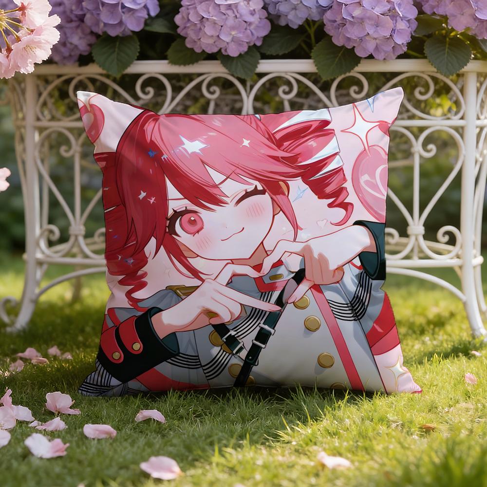 Anime K-Kasane T-Teto Cushion Cover Home & Car Dual-Scene Pillow Cover: Reversible for Premium Comfort
