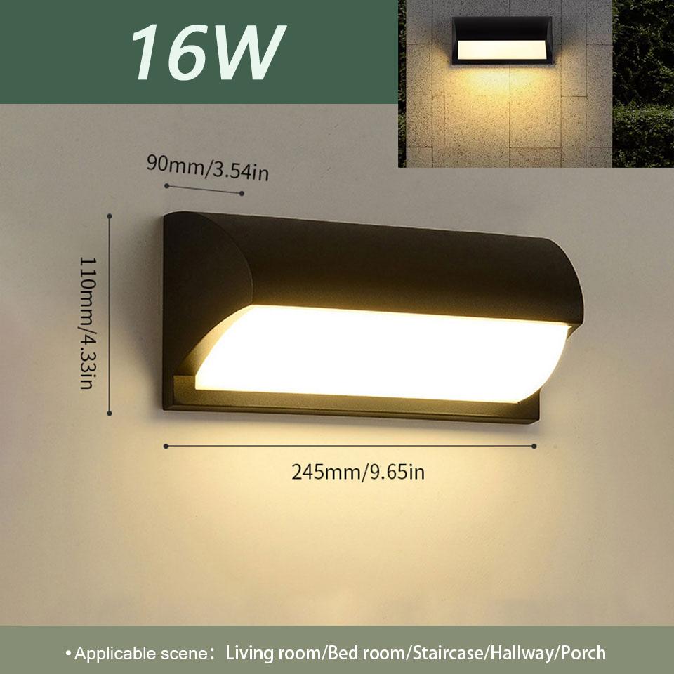 

Led Outdoor Wall Light Waterproof IP66 Motion Sensor Led Outdoor Lighting Porch Lights Balcony Garden Lights Outdoor Wall Lamp Warm White