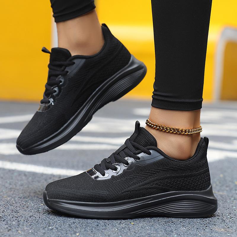 New Women's Shoes Women's Breathable Fly-woven Mesh Running Shoes Soft Sole Lightweight Casual Sports Shoes 2025 Comfortable