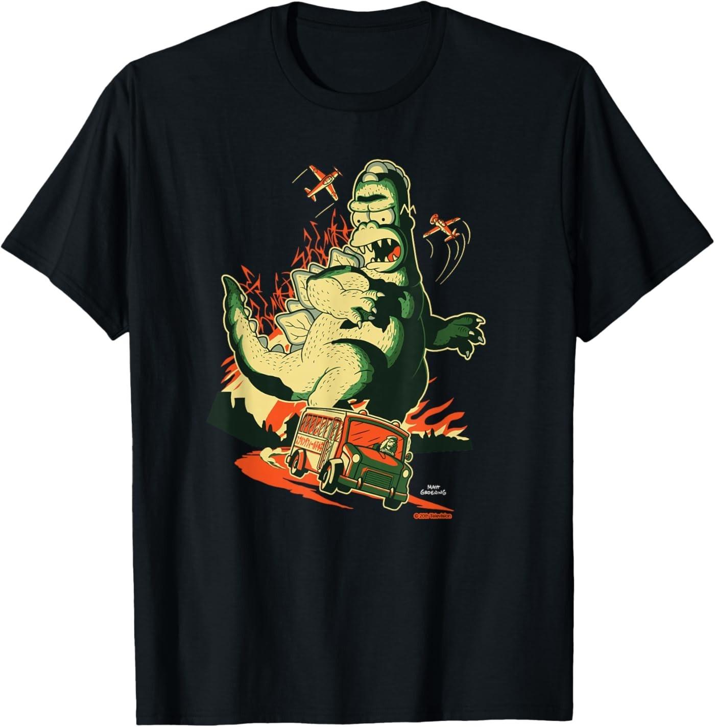 The Simpsons Treehouse of Horror Homerzilla Terror T-Shirt S
