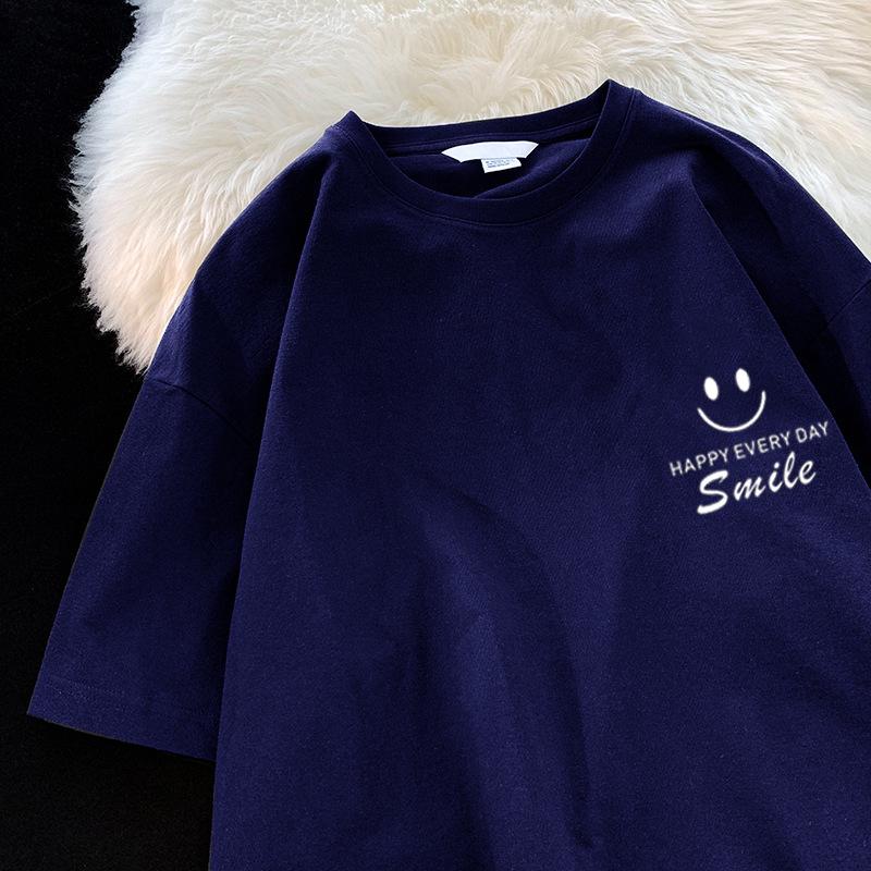 Korean Style Men's Summer Loose Fit Short-Sleeve T-Shirt - Trendy, Versatile, and Handsome for Students