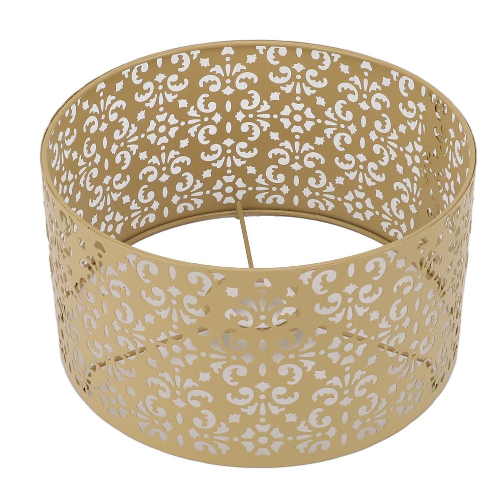 Desk Lampshade Hollow Out Iron Exquisite Decorative Lamp Shade for E27 E14 Floor Lamps Chandeliers Yellow