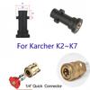 High Pressure Water Gun Foam Cannon Adapter Kit for Karcher K2 K3 K4 K5 K6 K7, Quick Connect with Color Nozzle Attachments