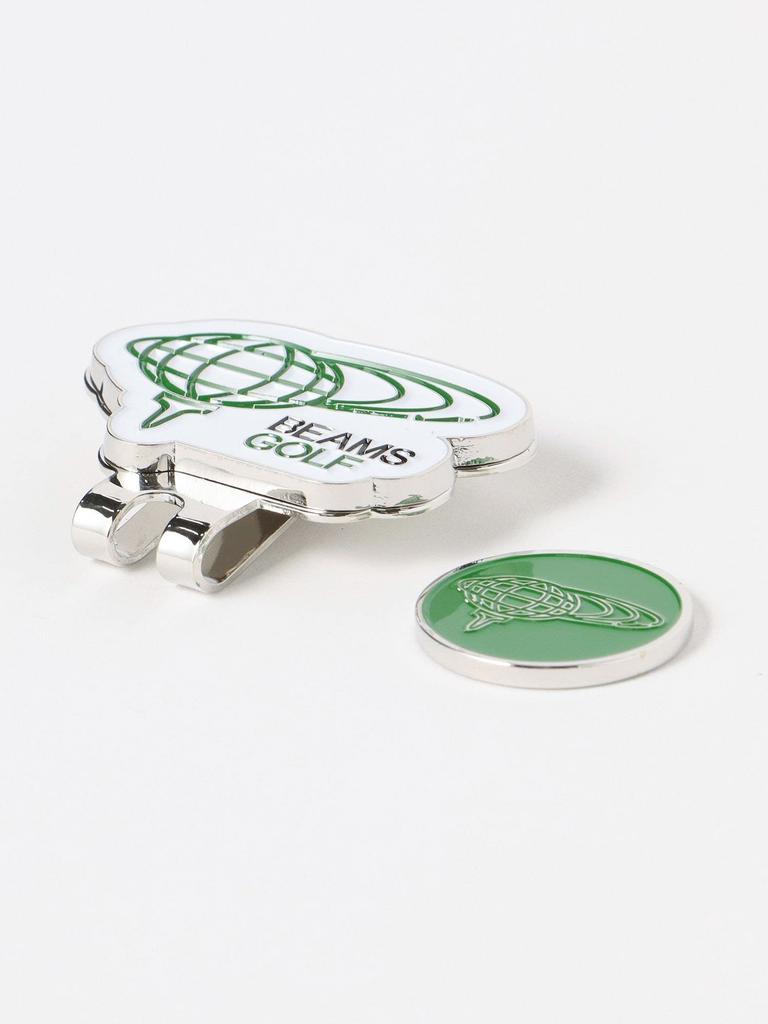 Beams Golf Short Sleeve Tee with Clip Marker and Earth Size Green 81040072833 Men's Logo, 2, -