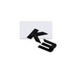 3D Black Chrome Silver Metal Logo Emblem Badge Decal Car Sticker for Kia K3 Car Accessories WR8