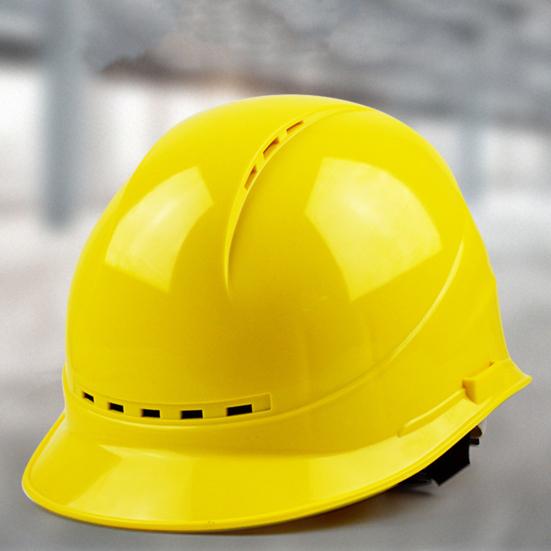 Construction Security Helmet with Ventilation System Adjustable 4-Point Ratchet Suspension Industrial Work Head Protection ABS Hard Hat