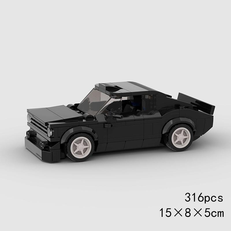 Auto da Corsa di Città Modello Blocchi da Costruzione Mattoncini Fai da Te MOC Giocattolo Classico Rally Sportivo Super Pilota Veicolo Regalo di Natale Tecnica
