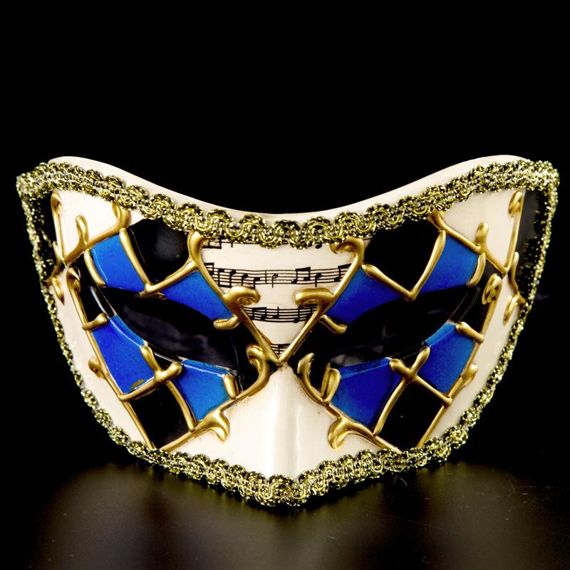 

Ретро кружевной венецианская маска на пол-лица, смешная маска на Хэллоуин, маскарад, вечерняя вечеринка, костюмный реквизит синий