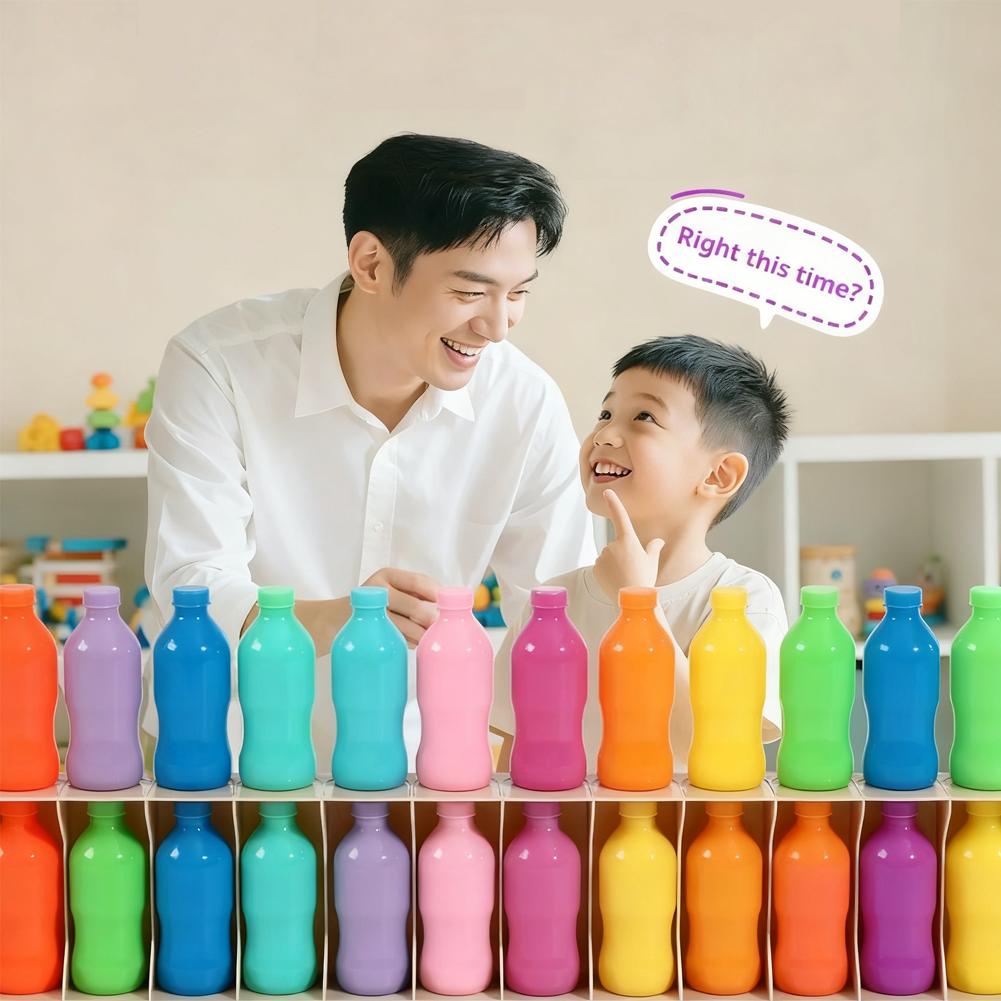 Interesting bottle guessing game, bottle color challenge game for children and adults, multiplayer game for party gatherings