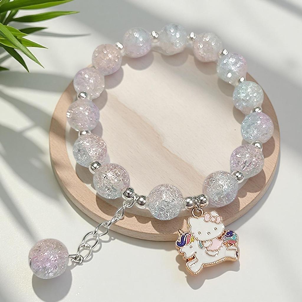 Daisy Popcorn Beaded Bracelet: Elegant Women's Hand Jewelry