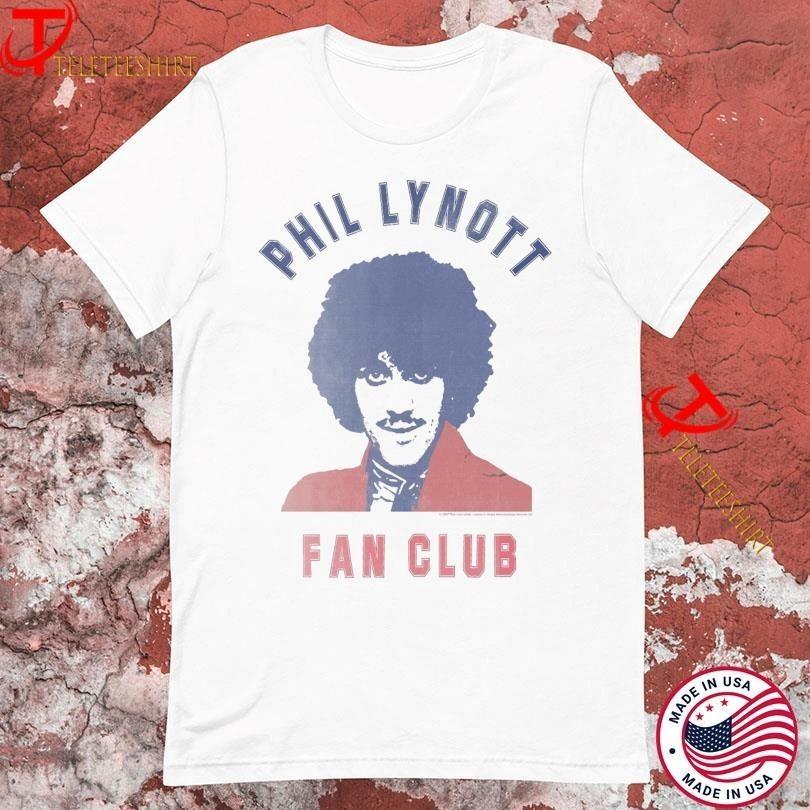 

Thin Lizzy Phil Lynott Fan Club White Cotton Shirt S5XL Unisex CL75 Unisex T-Shirt XL