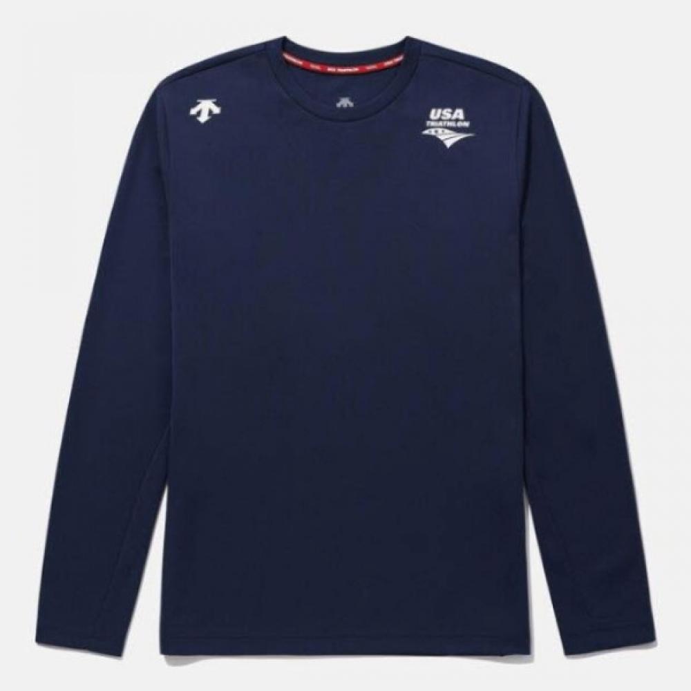 

Футболка с длинным рукавом DescenT Cqk Sq121iTl12 Nav UsaT Graphic T shirT Navy 100