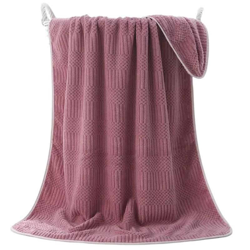 

Soft Touches Corals Velvets Bath Towel, Quick Drying Bath Towel for Bathroom Decotation