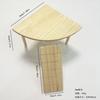 Wooden Hamster Cage Hideout Two Tier Platform House Compact Pet Habitat For Small Hamsters Home Display For Kids Birthday Gift