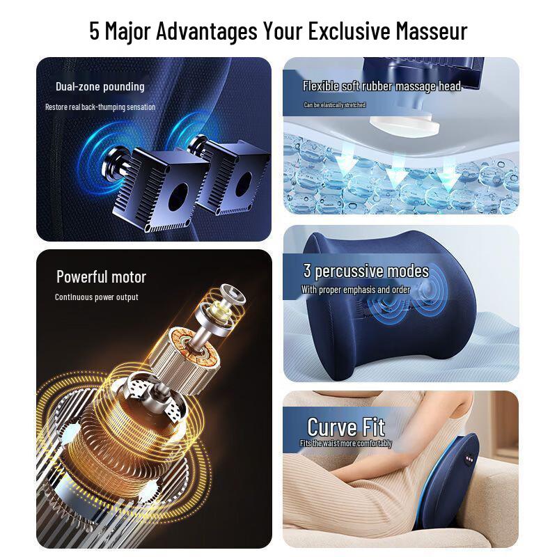 Wireless Electric Percussion Massage Cushion