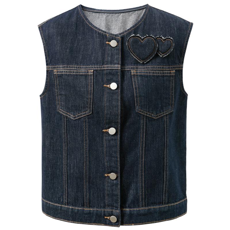 

San Cai Loose Fit Denim Vest XL