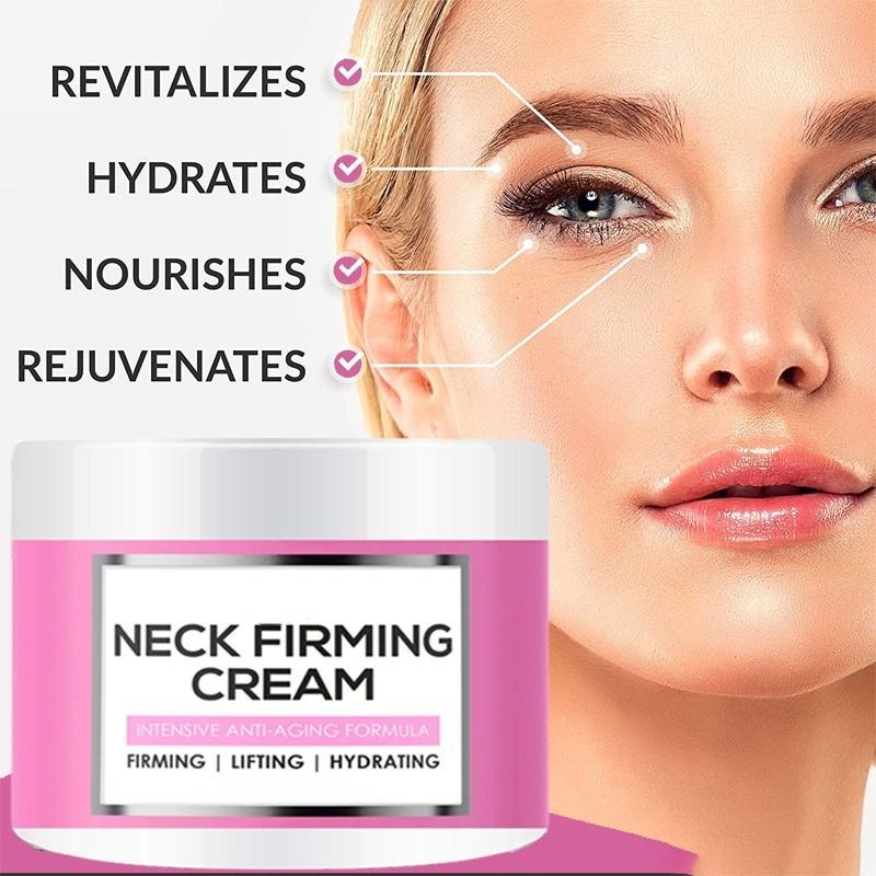 Neck Firming Cream, Anti Aging Moisturizer for Neck , Double Chin Reducer, Skin Tightening Cream - See Results In 3 Days