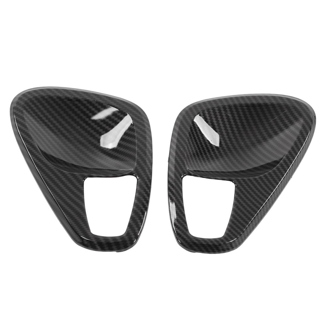 Innere Türgriffschalenabdeckung Zierleiste Kohlefaser-Stil Ersatz für Smart Fortwo W451 Facelift 2011‑2014