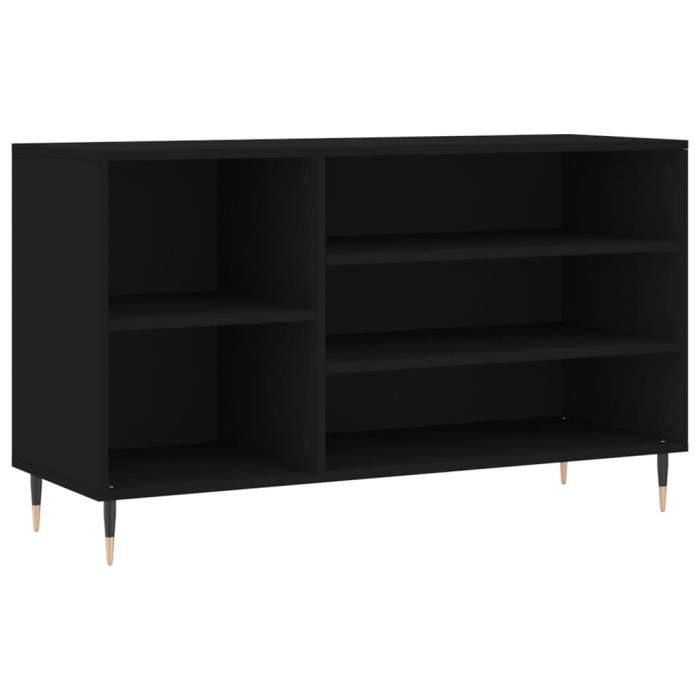 VidaXL Shoe Cabinet Black 102x36x60 Cm Engineered Wood 831405