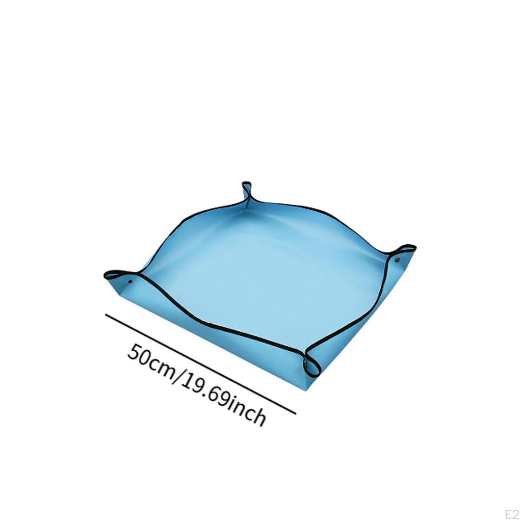 Umtopfmatte, faltbares Design mit Schmutzfang-Funktionen