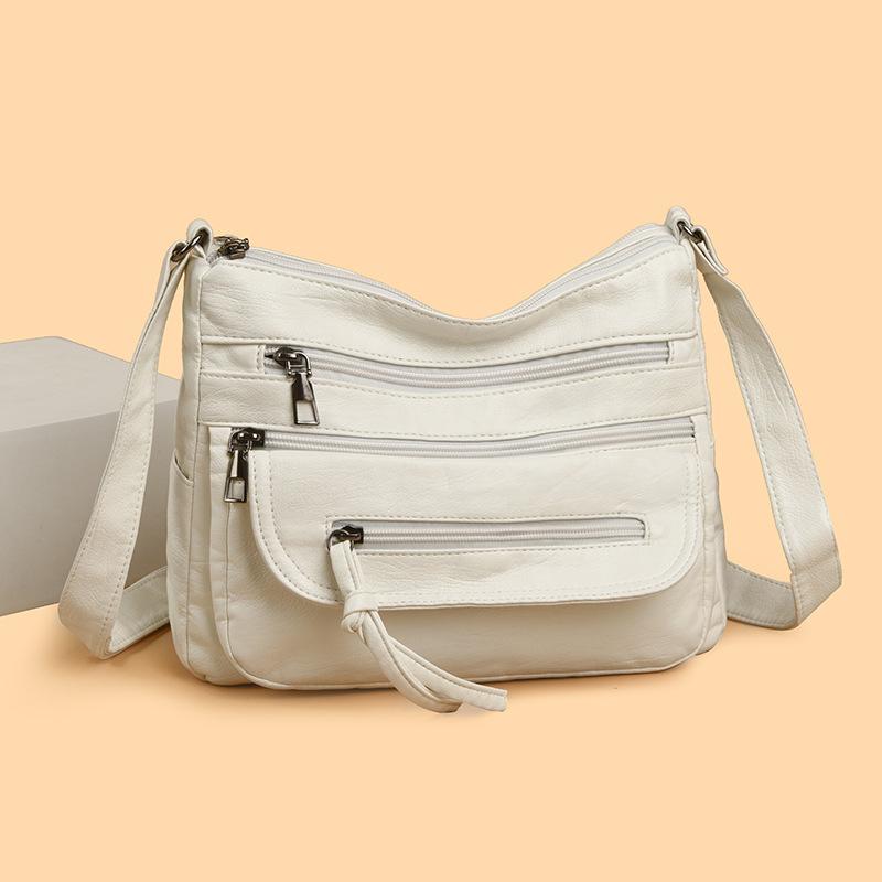 Women's Shoulder Bag Middle-aged Mom Bag Multi-pocket Shoulder Bag Lightweight Crossbody Bag