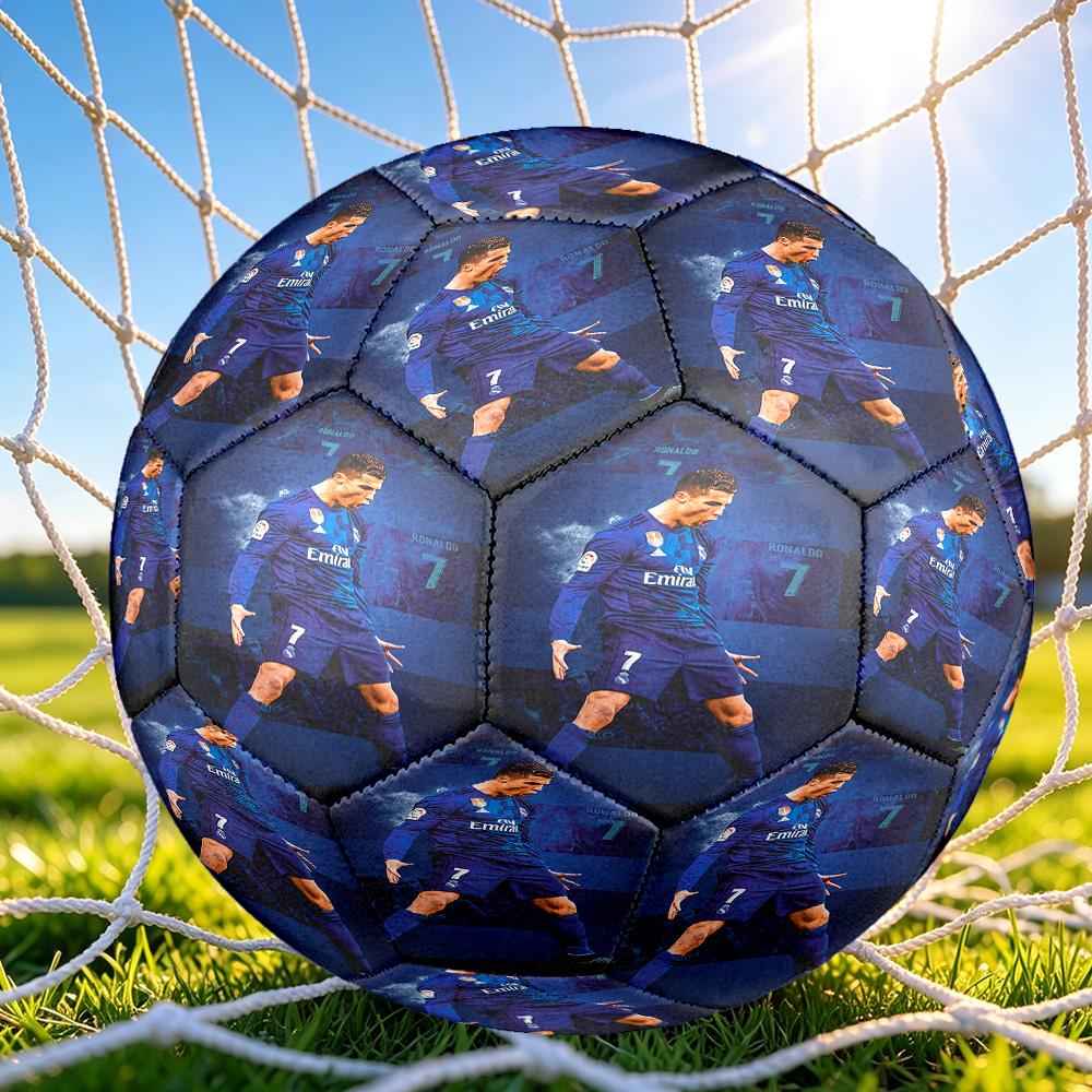 1 pz Pallone da Calcio Cristiano Ronaldo Taglia 5, Adatto per Partite di Allenamento/Allenamento per Tornei, Leggero e Resistente. cl7026