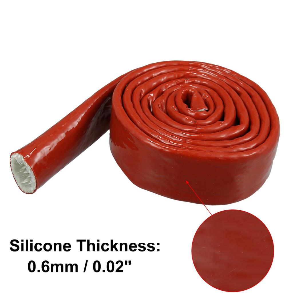 X AUTOHAUX Kraftstoffschlauchschutzhülle für Autos, Isolierschlauch, Schutzhülle, Hitzeschild