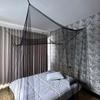 2-Meter Encrypted Four-Door Square Mosquito Net with Hooks - Simple Inn Style