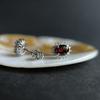 Silver Earrings with Natural Garnet 2.15ct (2191469)