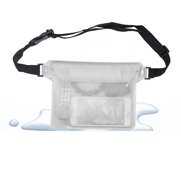 

Waterproof Diving Swimming Bag Underwater Transparent Shoulder Waist Bag Small Bag Pocket Bag Phone Bag білий