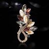 Fashion Rhinestone Flower Brooches for Women Unisex Crystal Glass Pin Wedding Accessory Event Party New Gifts Jewelry Decoration
