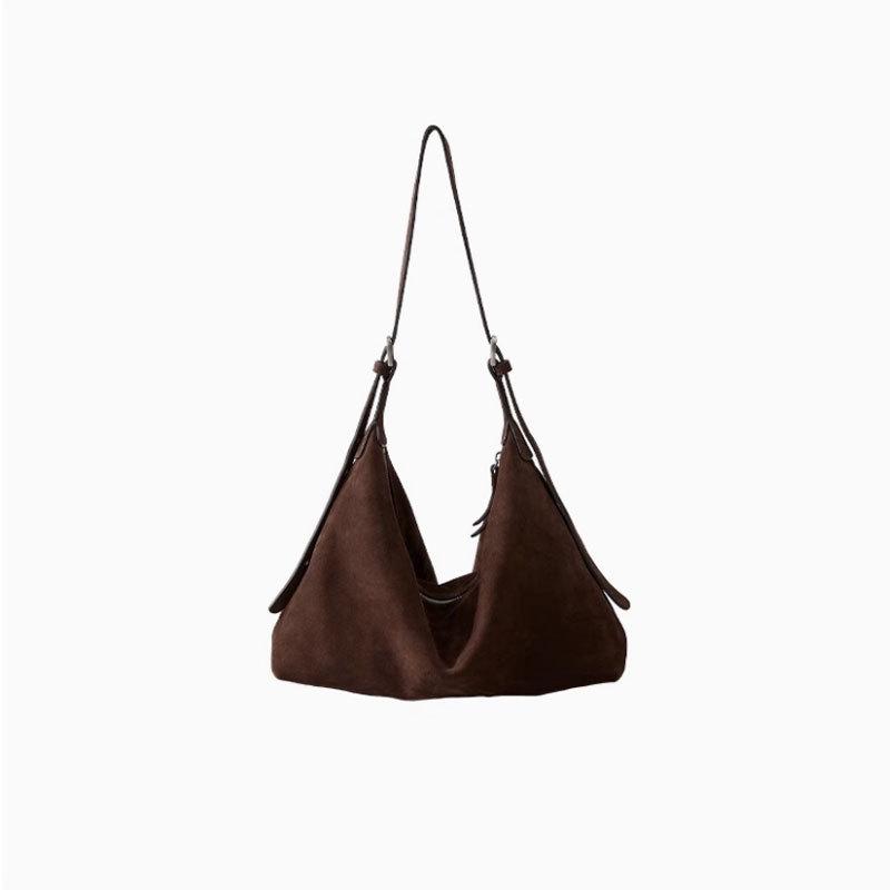 

In Stock: Qiu Zhen Double-Ear Hobo Bag - Vegetable-Tanned Lambskin Shoulder/Crossbody Women s Handbag, Large-Capacity for Commuting 32x11x24