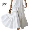 Casual Dress Women Women's Sleeveless Summer Long Tank Dress, V Neck Tiered Flowy Layered Skirt Ruffle Maxi Loose Beach Sundress Breathable