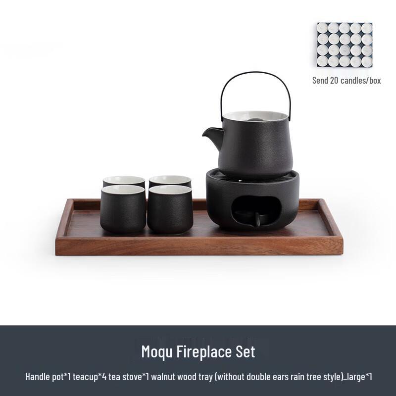 Nanshan Gentleman Chinese Style Ceramic Tea Set with Warming Stove