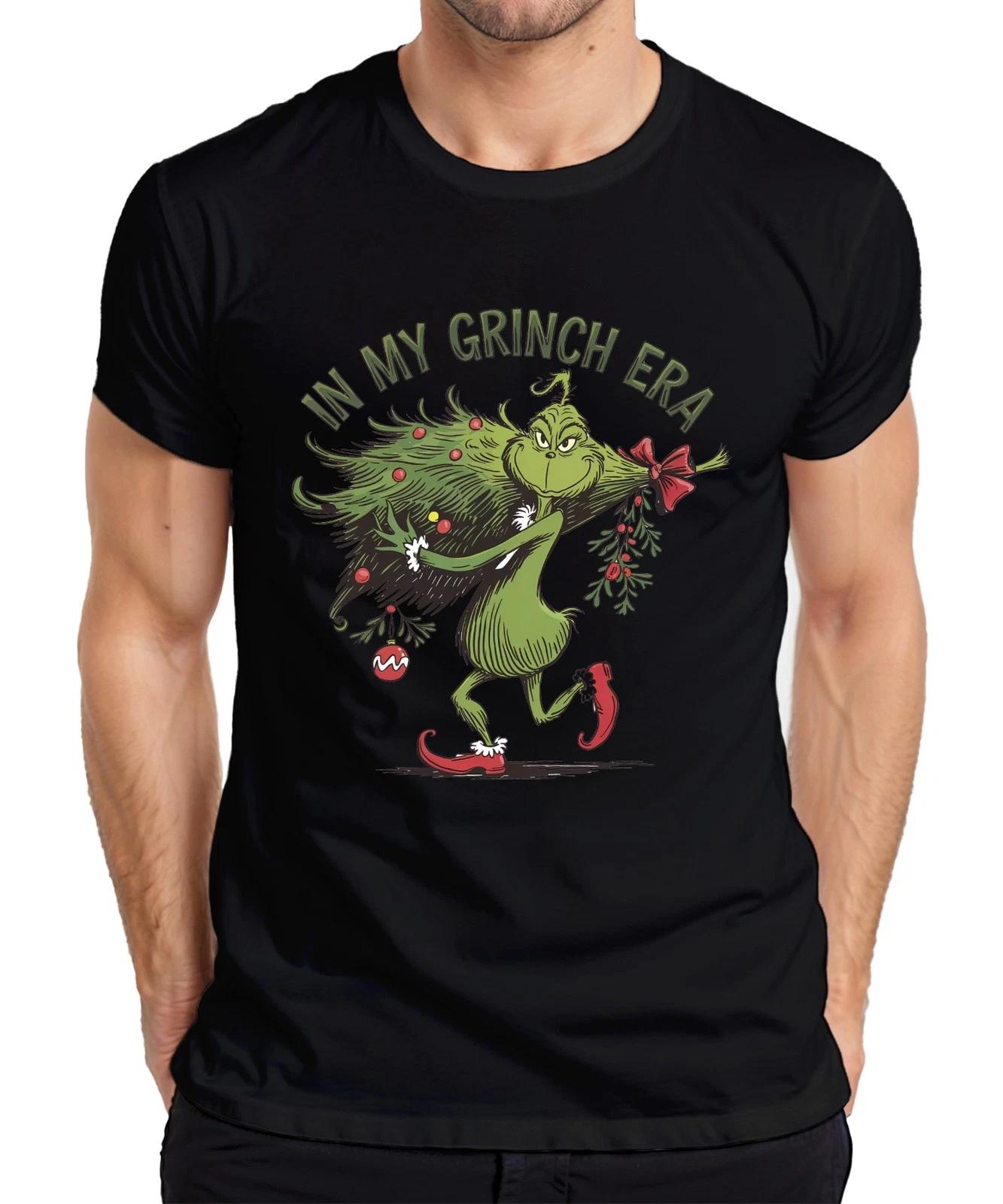 In My Grinch Era Weihnachten lustig Geschenk Weihnachtsbaum Retro Herren T-Shirt XXXXL