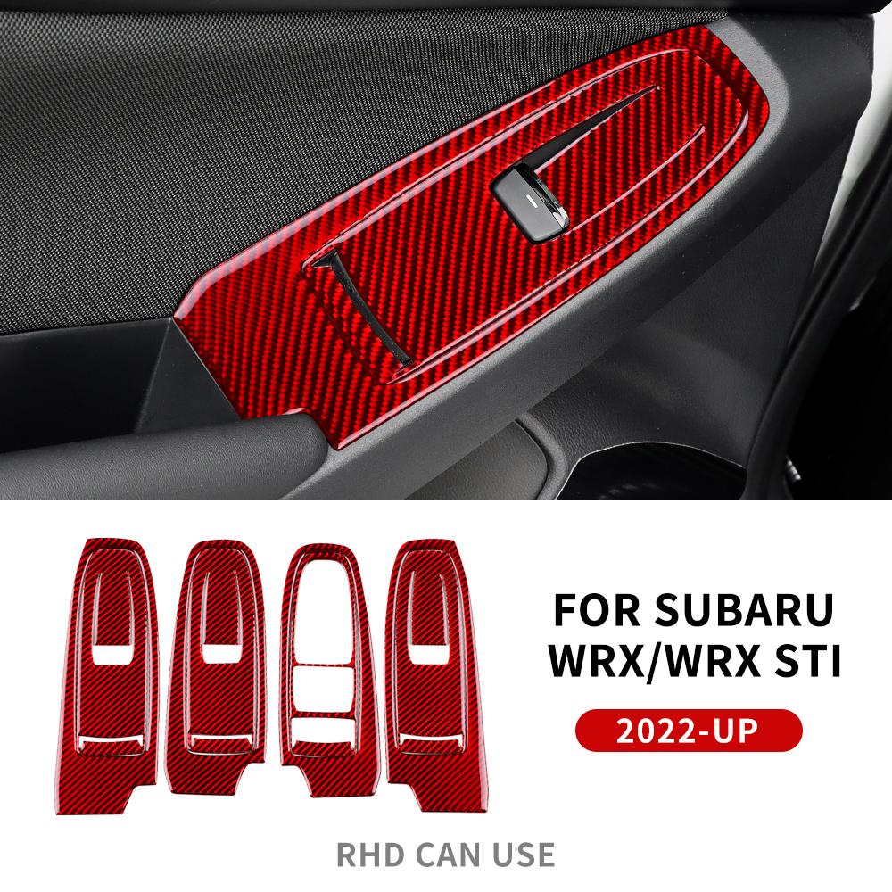 Real Carbon Fiber Sticker For Subaru WRX/ WRX STI 2025 2025 2025 Car Door Window Switch Button Panel Interior Trim Accessories